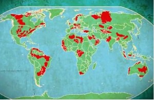 World Wide Fracking Map: Credit to frackingfreeireland.org
